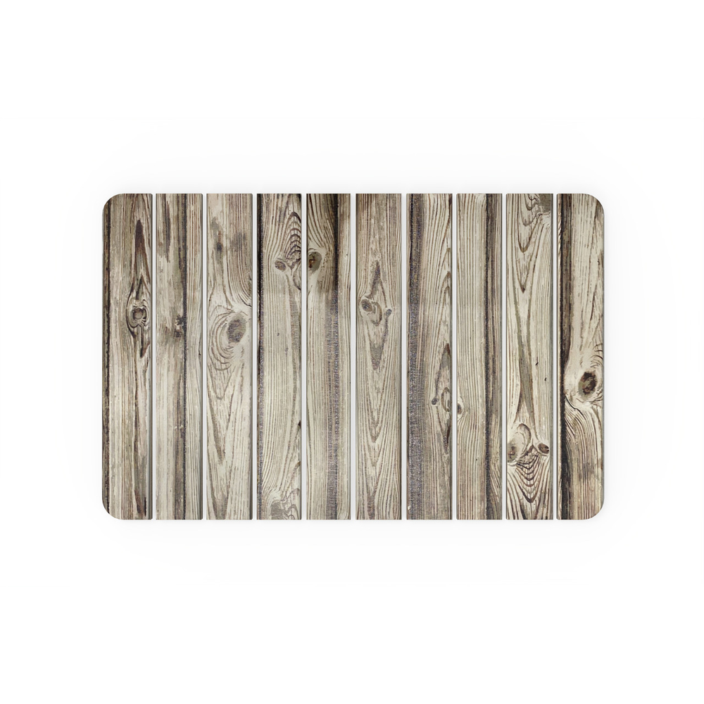 Diatomite Quick-Dry Stone Medium 24" x 15" Kitchen Floor Mat in Wood Color. Picture 1