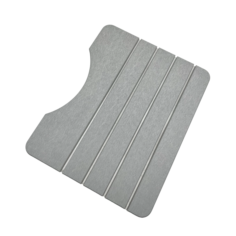 Modern Diatomite Stone Toilet Contour Mat in Gray. Picture 3