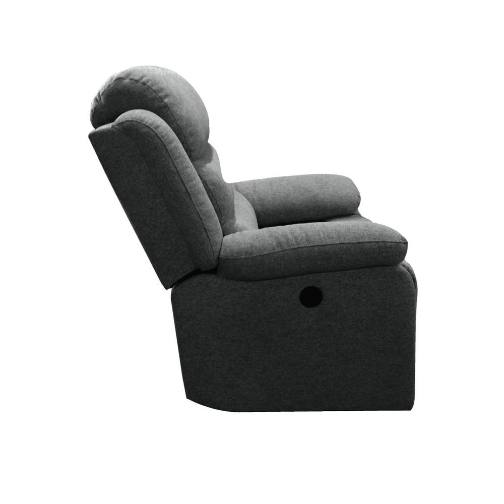 Mika 39 in. Grey Power Recliner Chair. Picture 3