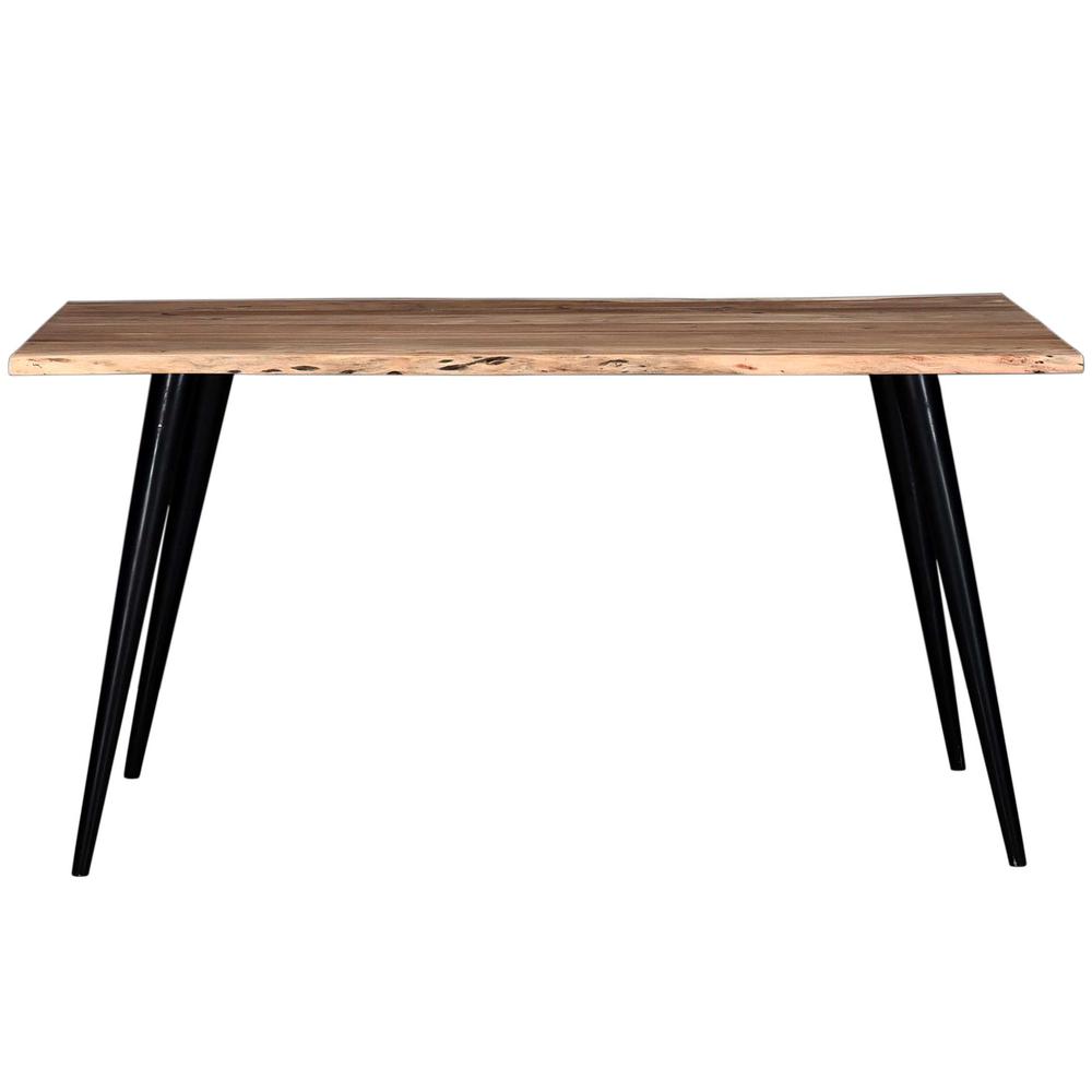 Eclipse 58 in. Acacia Wood and Metal Dining Table. Picture 1