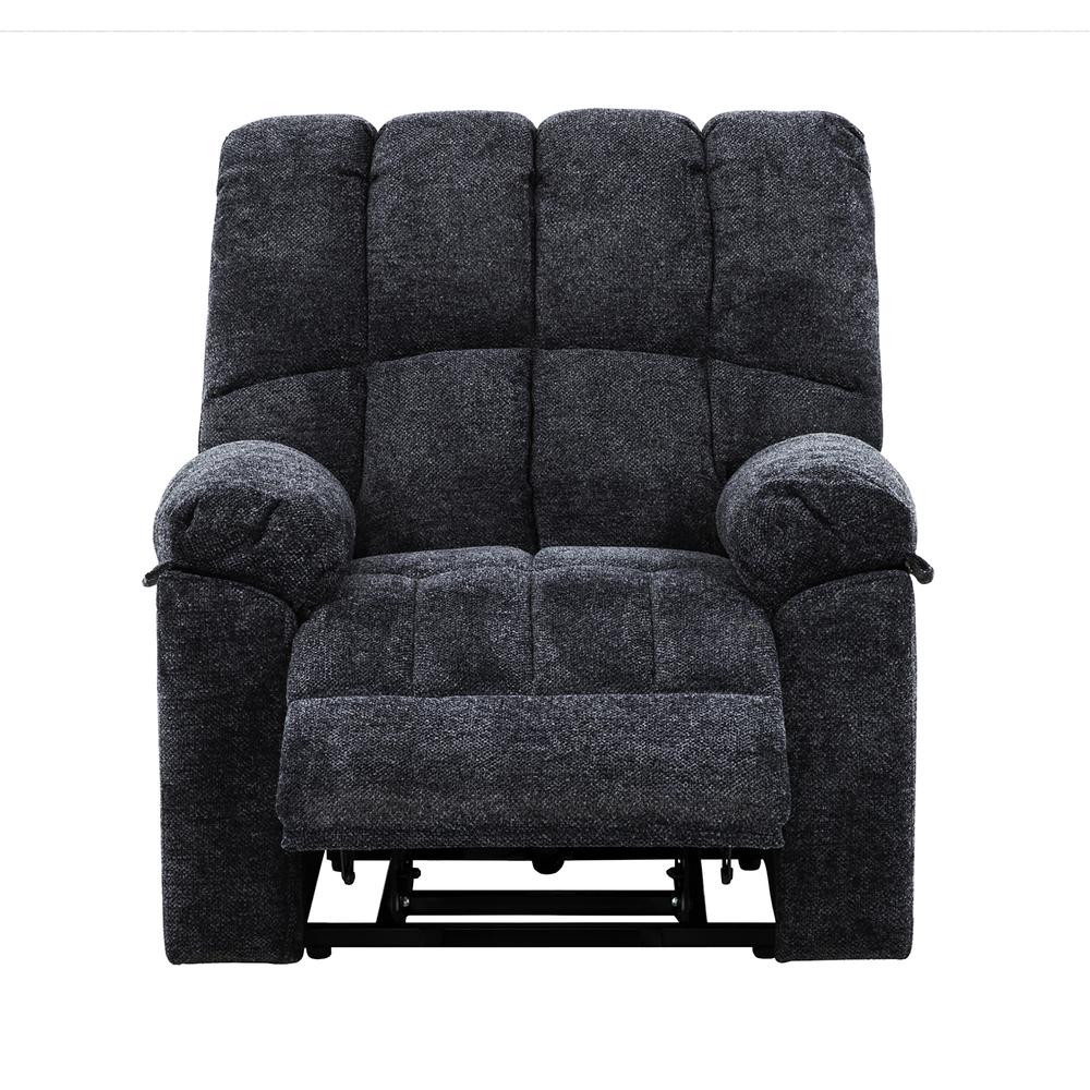 Circuit 36 in. Black Glider Recliner. Picture 2