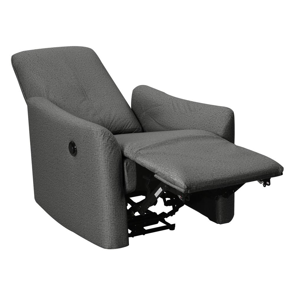 Leonis 29in. Dark Grey Manual Recliner Chair. Picture 3
