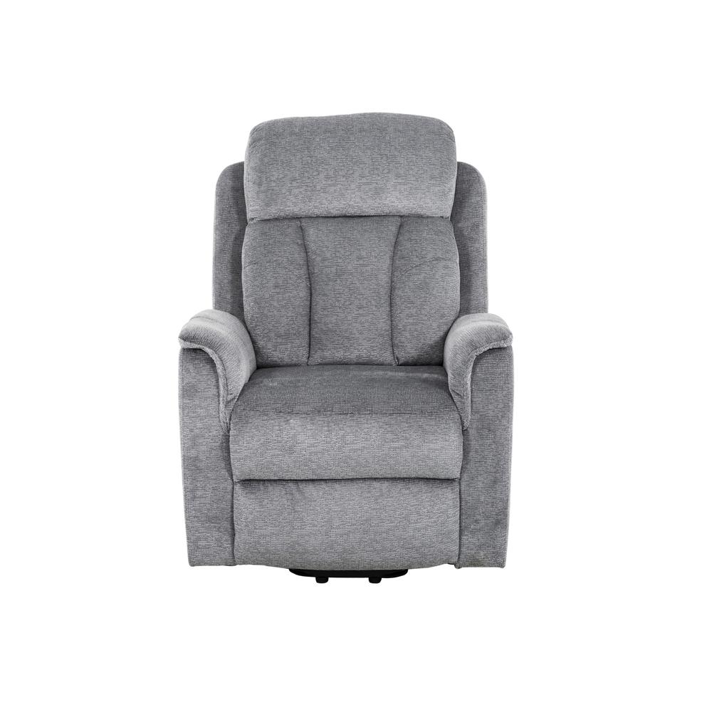 Balthier 32 in. Grey Suede Rocker Recliner Chair. Picture 1