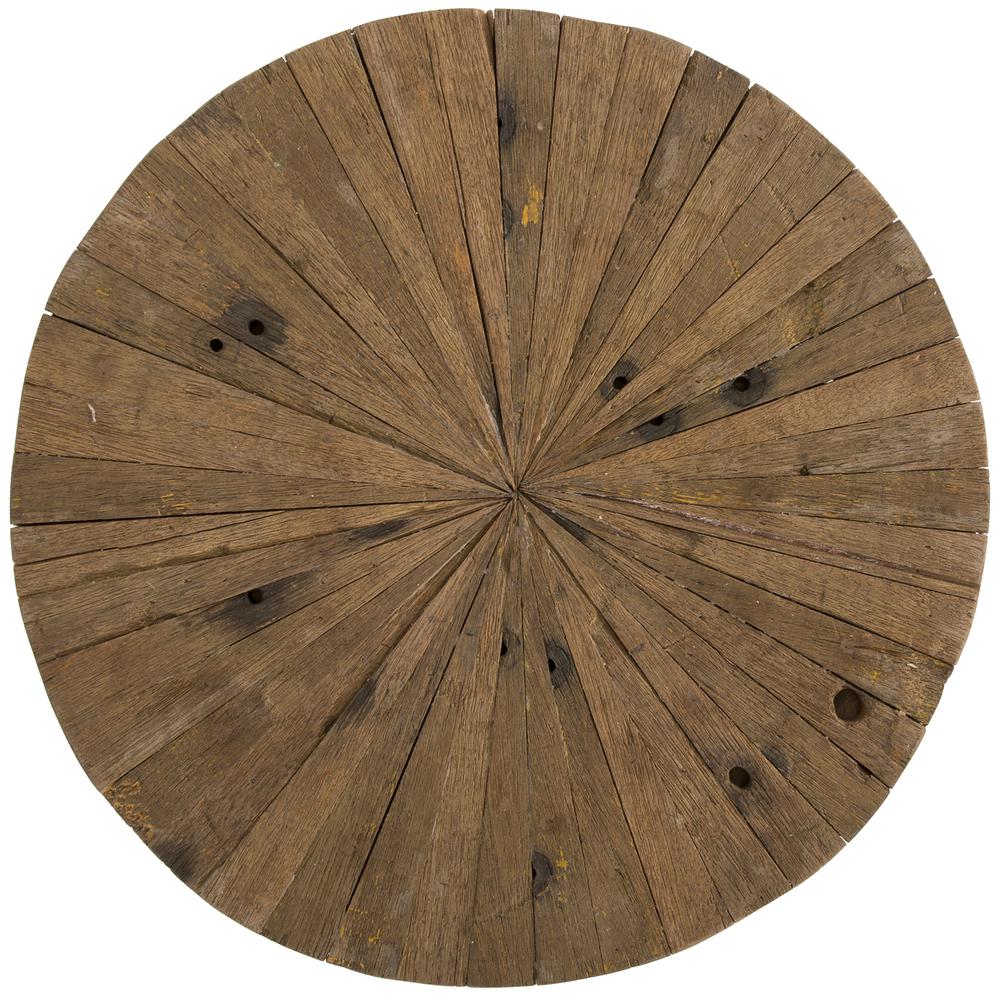 Tranquil 22 in. Round Reclaimed Wood End Table. Picture 5
