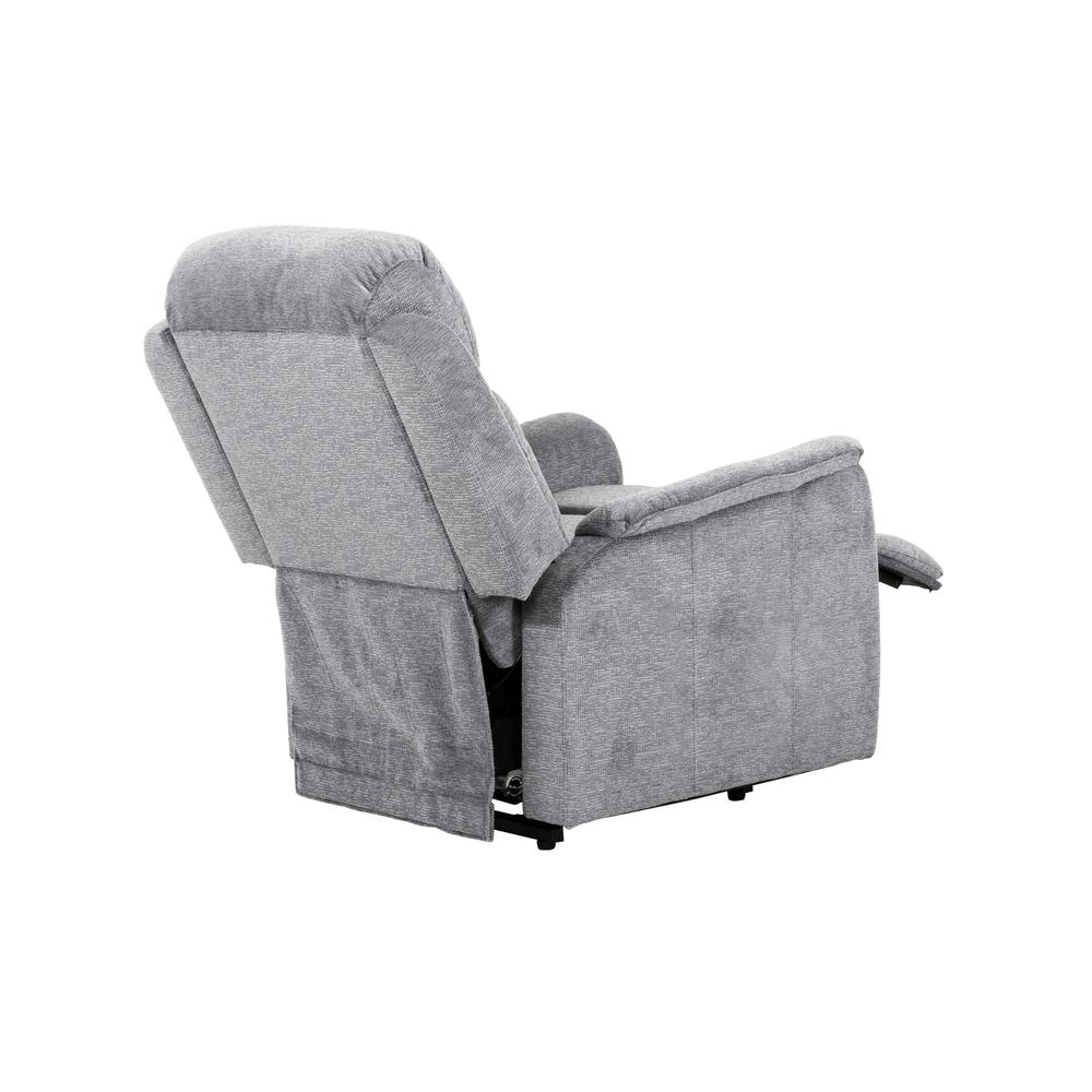 Balthier 32 in. Grey Suede Rocker Recliner Chair. Picture 5
