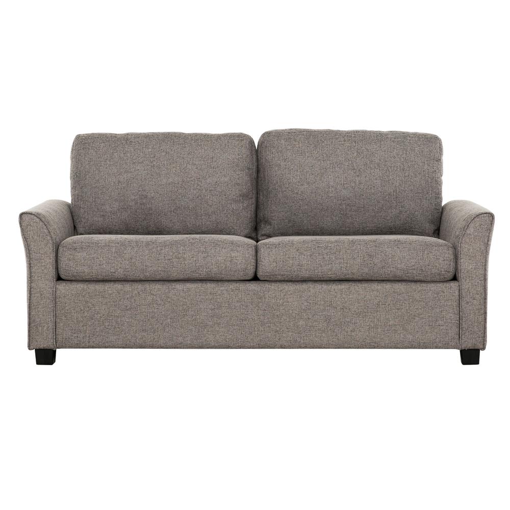 Zack Dark Grey 73 in. Convertible Full Sleeper Sofa with USB Ports. Picture 1