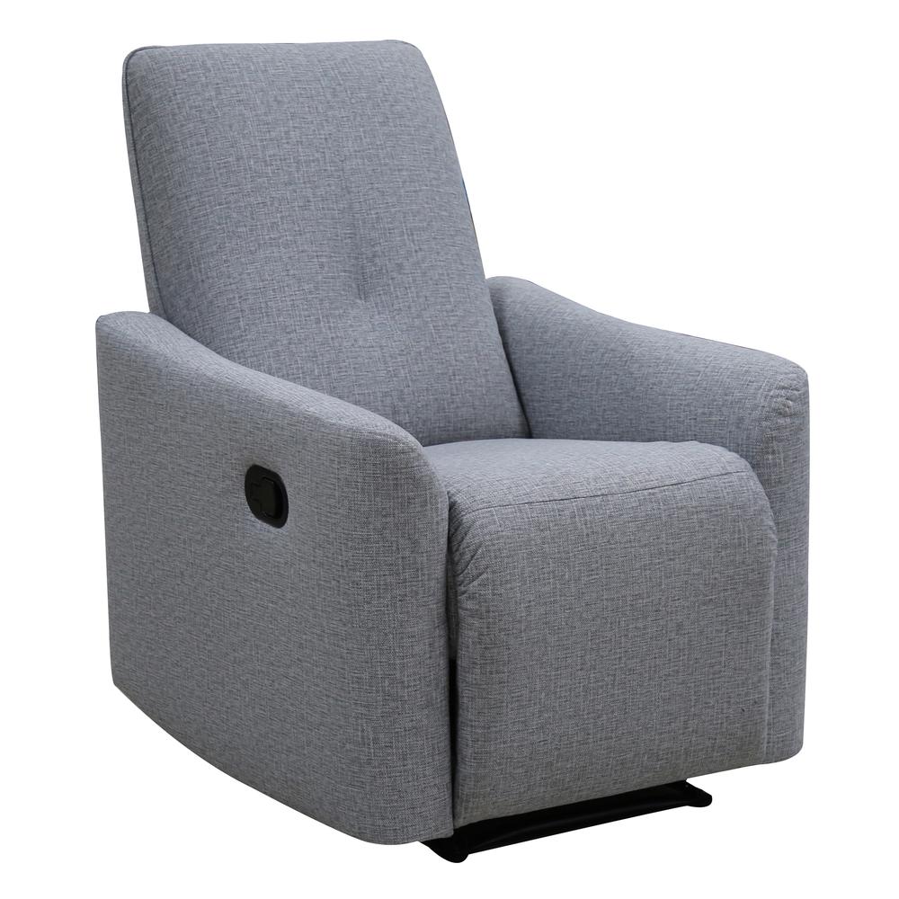 Leonis 29in. Light Grey Manual Recliner Chair. Picture 1