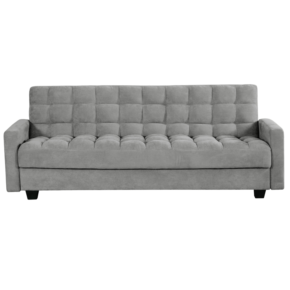 Alen 85 in. Grey Sleeper Sofa with Storage. Picture 1