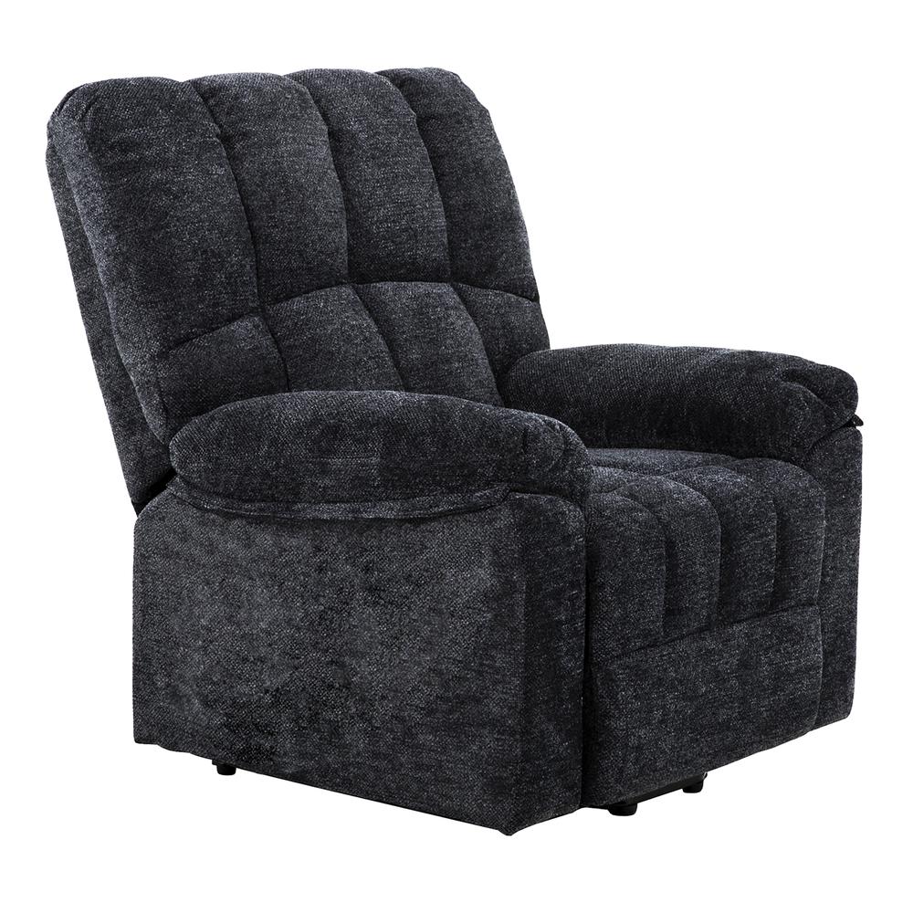 Circuit 36 in. Black Glider Recliner. Picture 3