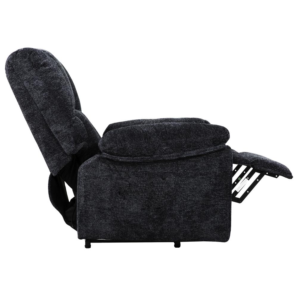 Circuit 36 in. Black Glider Recliner. Picture 7