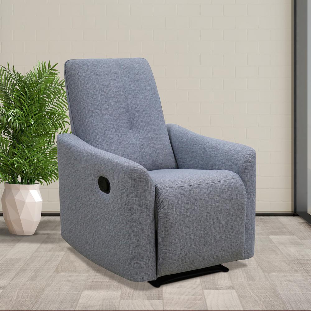Leonis 29in. Light Grey Manual Recliner Chair. Picture 6