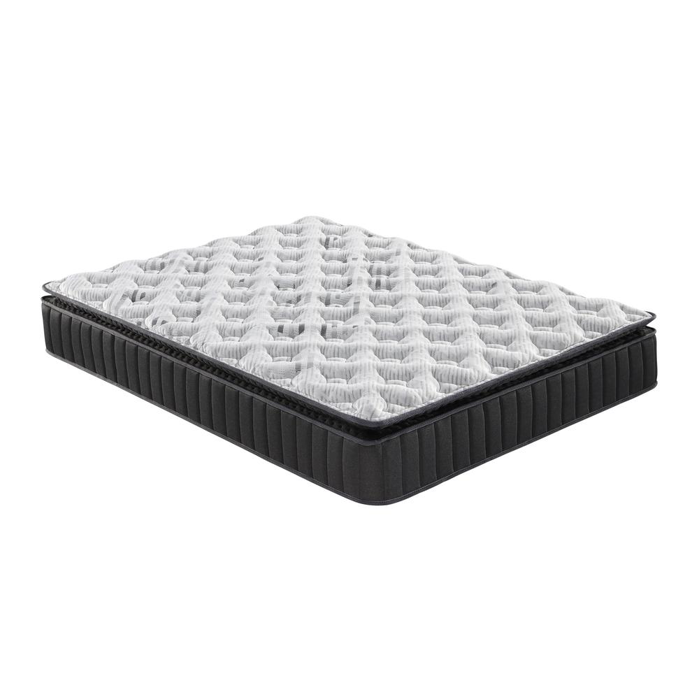 Jowy 12 in. Pocket Spring Hybrid Bed in a Box Mattress, Full. Picture 1