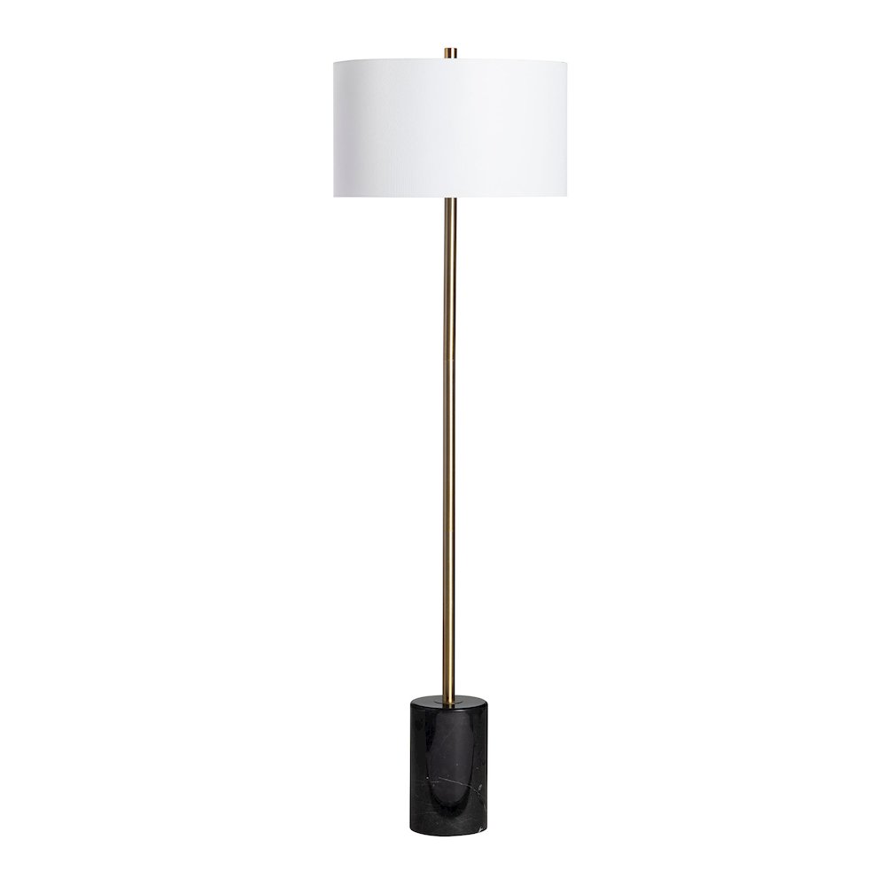 60" Metal and Marble Floor Lamp. Picture 2