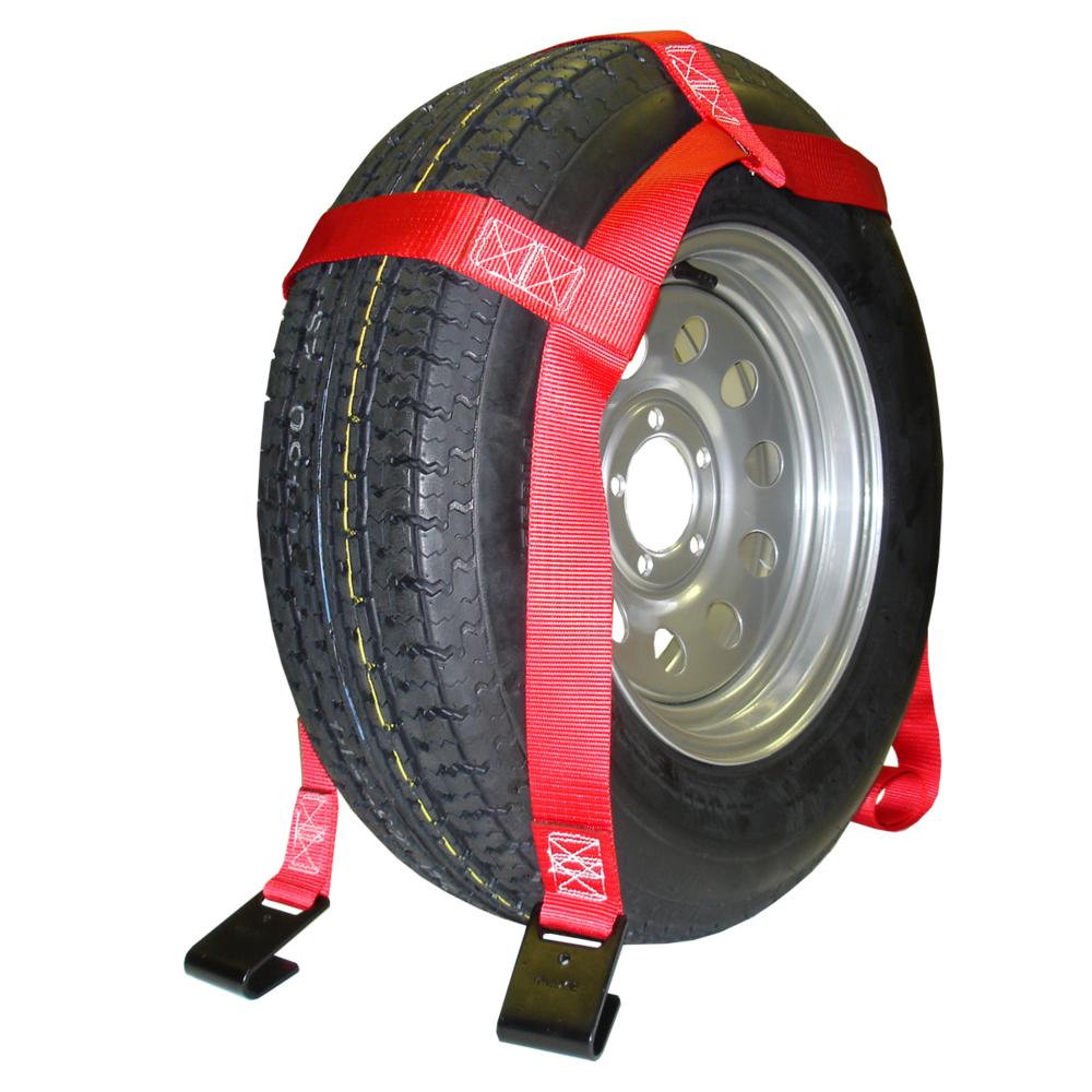 Tow Dolly Tie-Down Straps (Red). Picture 2