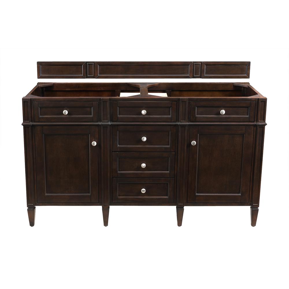 Brittany 60" Burnished Mahogany Double Vanity. Picture 1