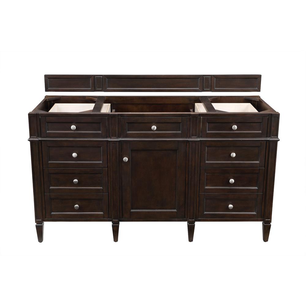 Brittany 60" Burnished Mahogany Single Vanity. Picture 1