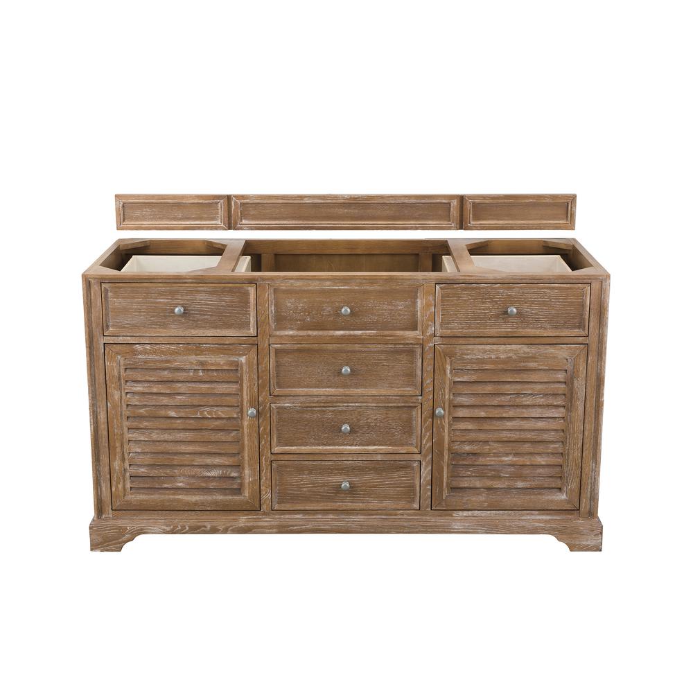 Savannah 60" Single Vanity Cabinet, Driftwood. Picture 1