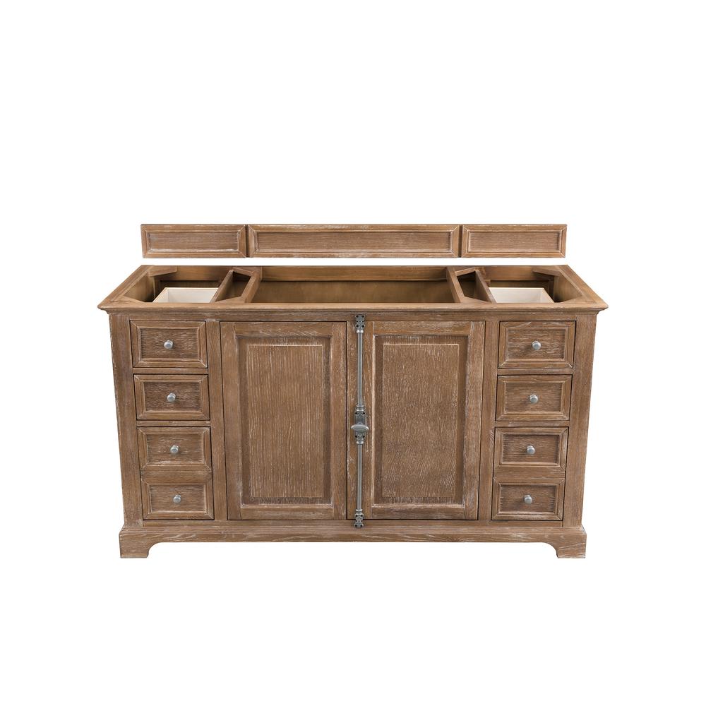 Providence 60" Single Vanity Cabinet, Driftwood. Picture 1