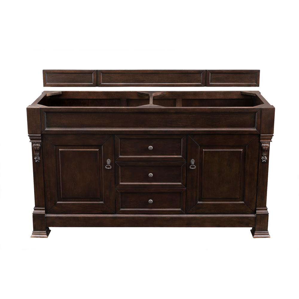 Brookfield 60" Burnished Mahogany Double Vanity. Picture 1