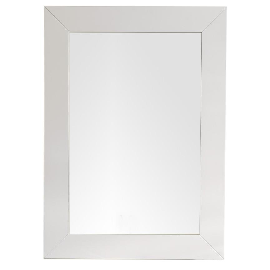 Weston 29" Rectangular Mirror, Bright White. Picture 1