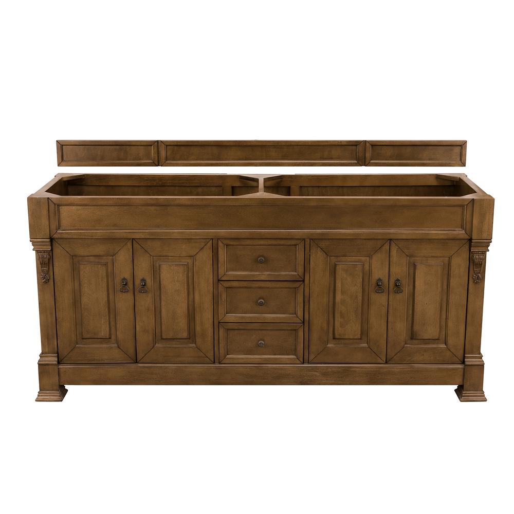 Brookfield 72" Country Oak Double Vanity. Picture 1