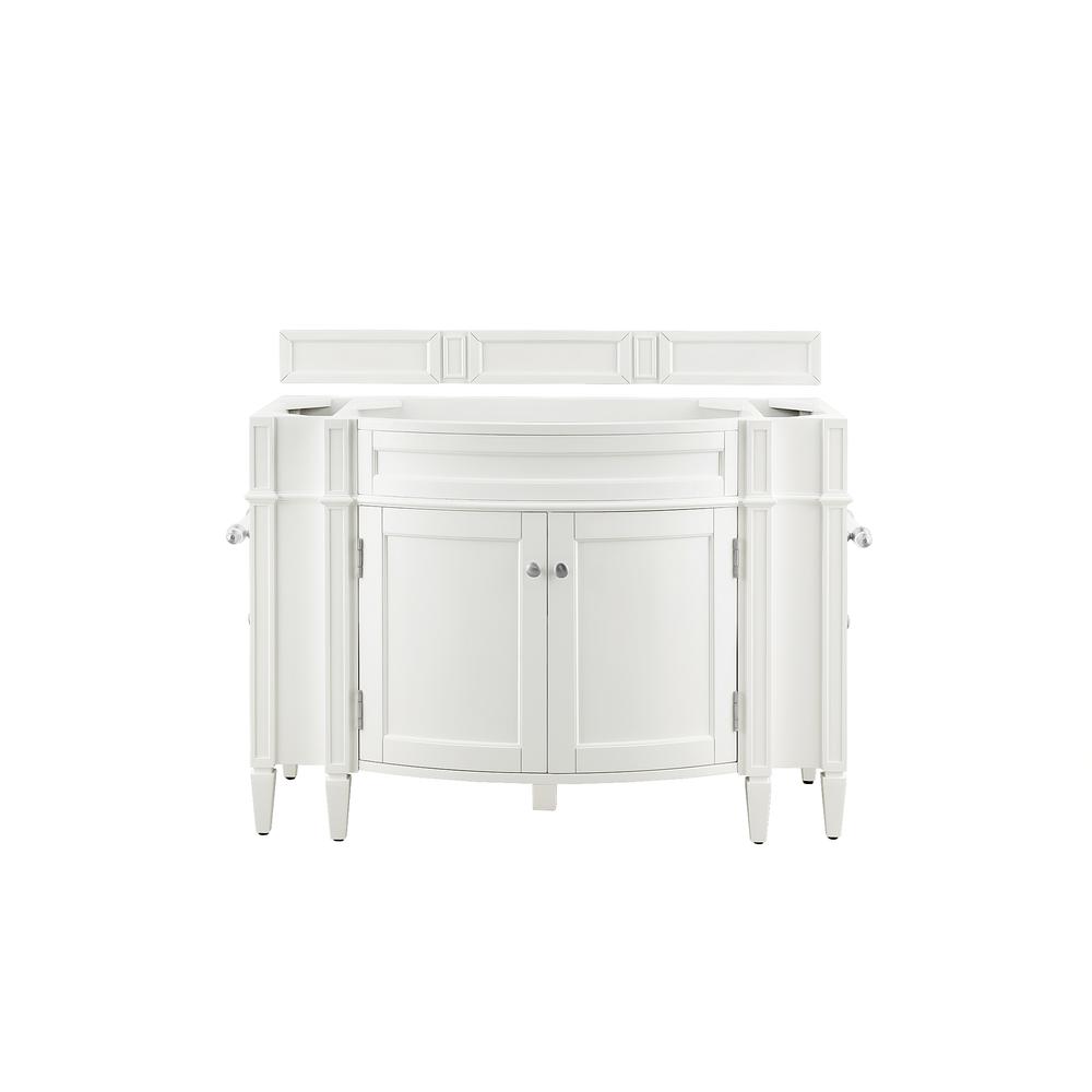 Brittany 46" Single Vanity, Bright White. Picture 1