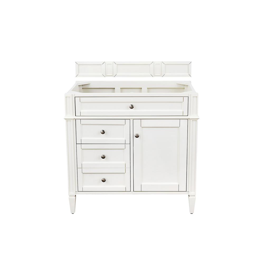 Brittany 36" Bright White Single Vanity. Picture 1