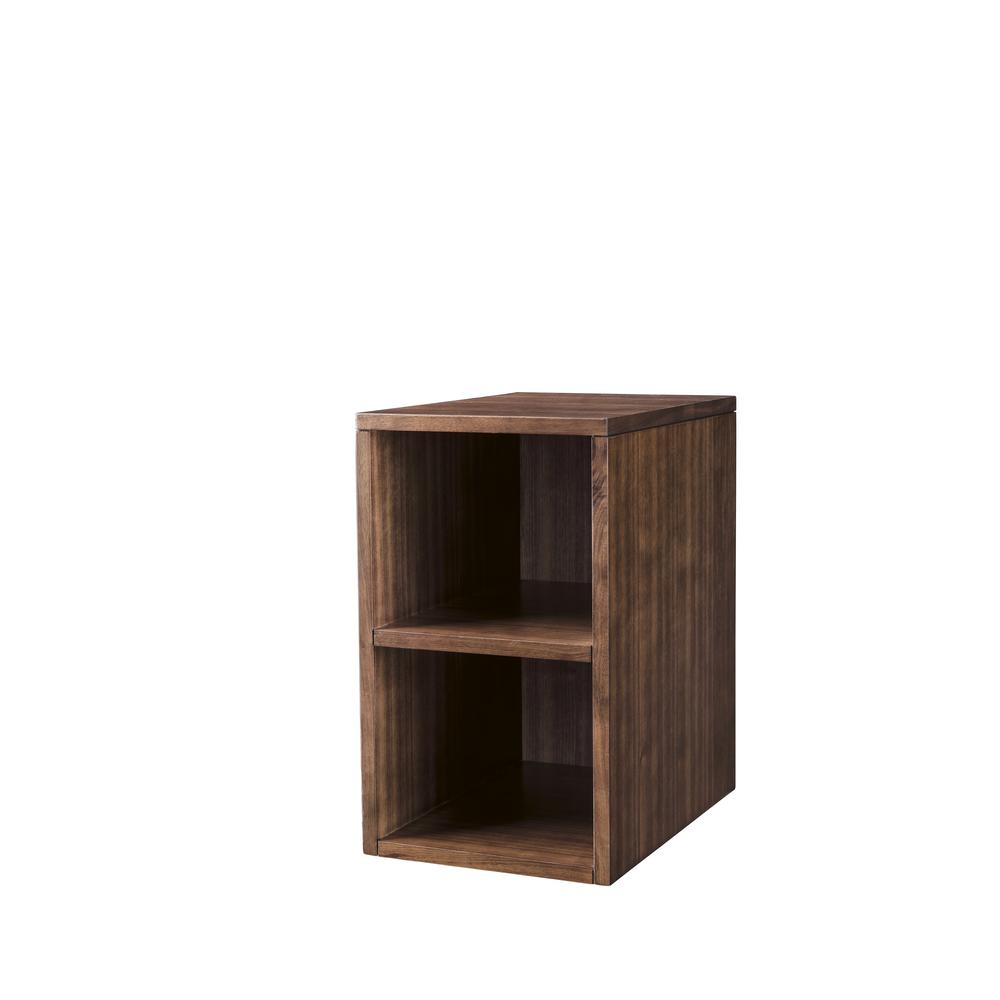 Milan 12" Storage Cabinet (Short), Mid Century Walnut. Picture 3