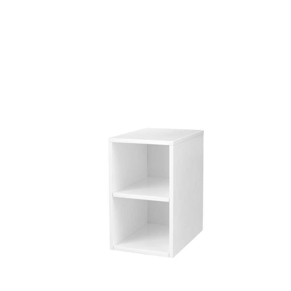 Milan 12" Storage Cabinet (Short), Glossy White. Picture 2