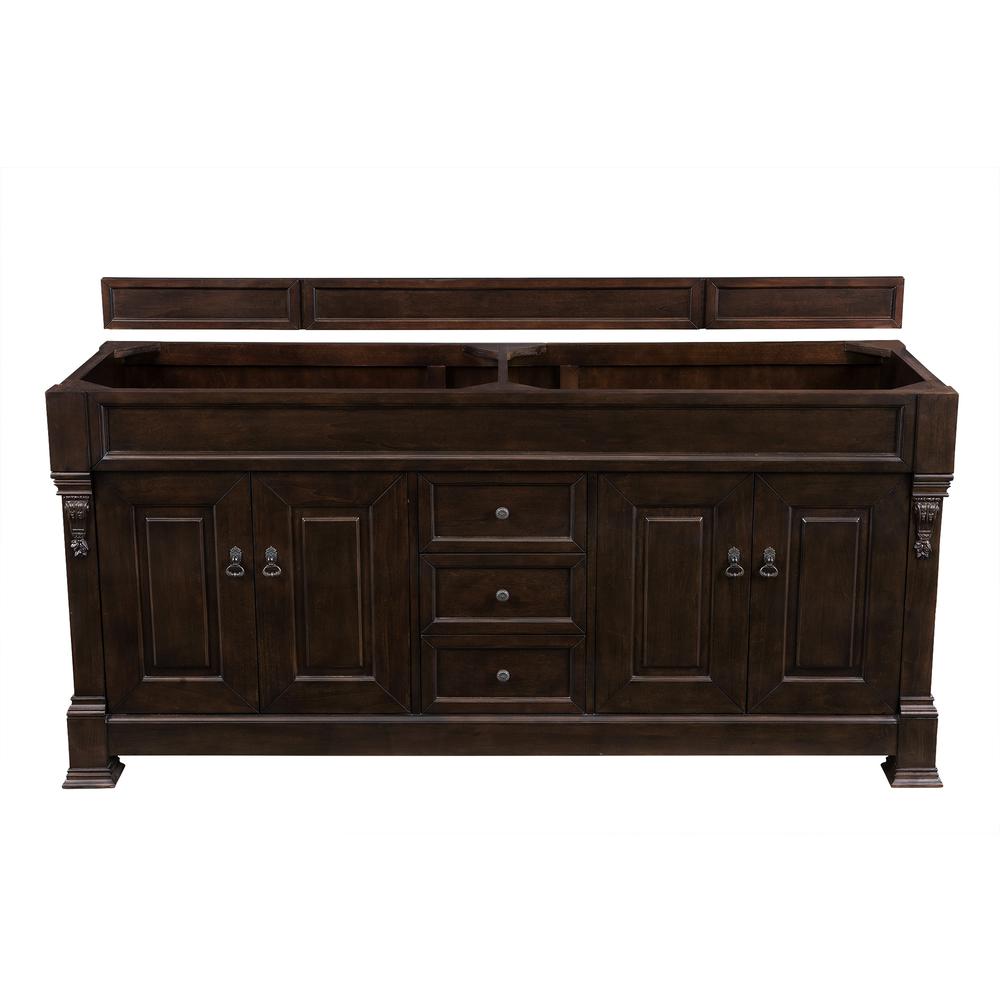 Brookfield 72" Burnished Mahogany Double Vanity. Picture 1