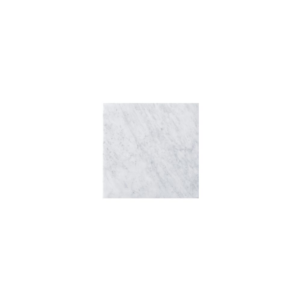 15" Linen Top, 3 CM Carrara Marble, No Holes. Picture 1