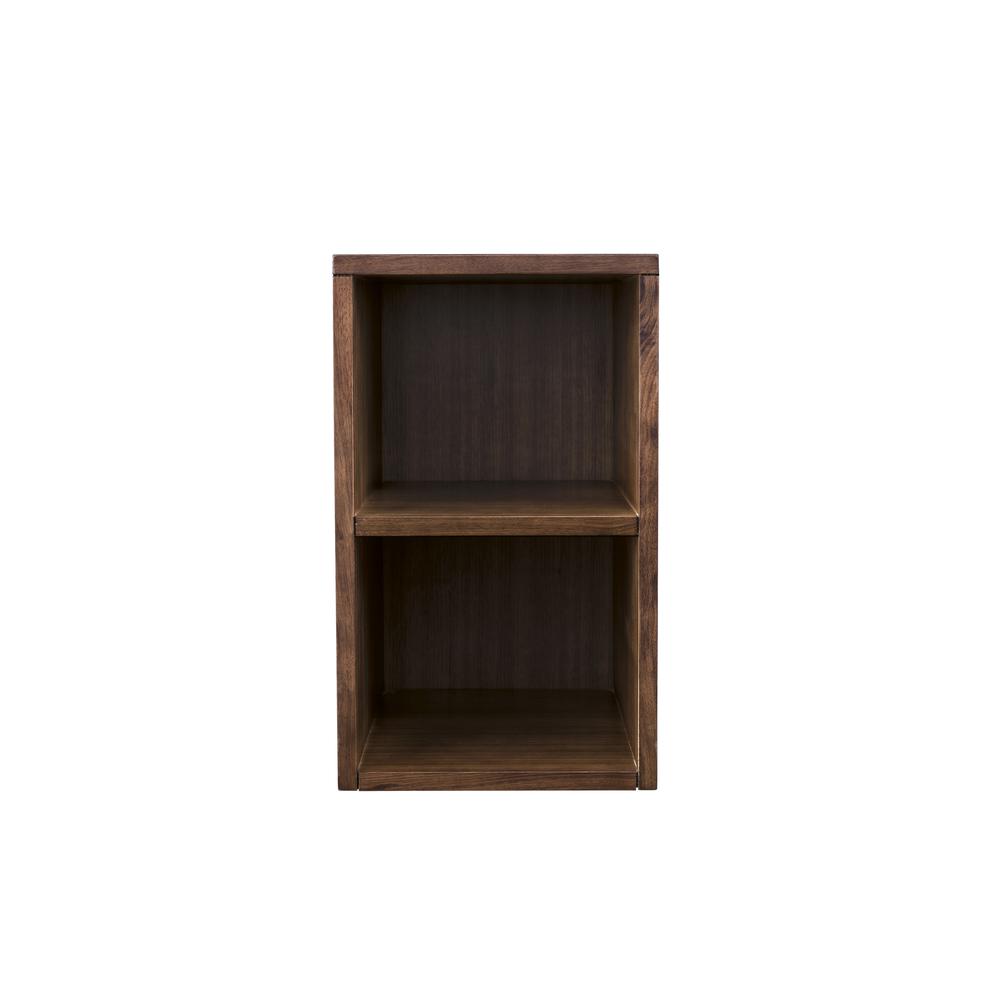 Milan 12" Storage Cabinet (Short), Mid Century Walnut. Picture 1