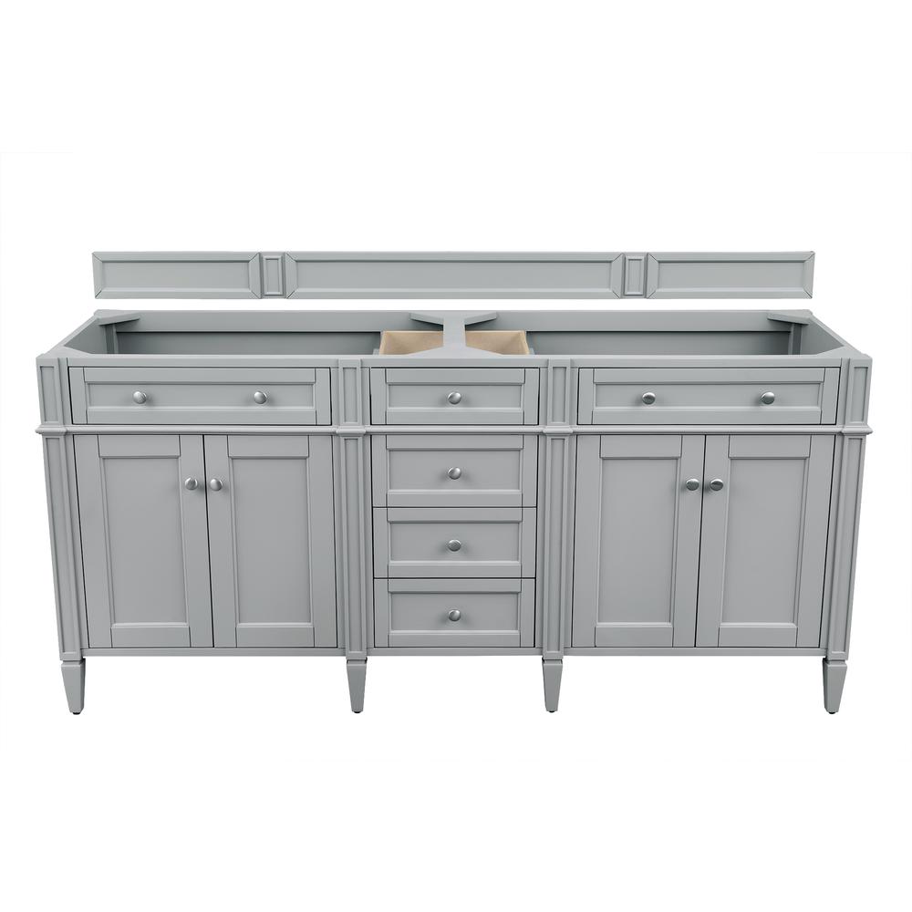 Brittany 72" Urban Gray Double Vanity. Picture 1