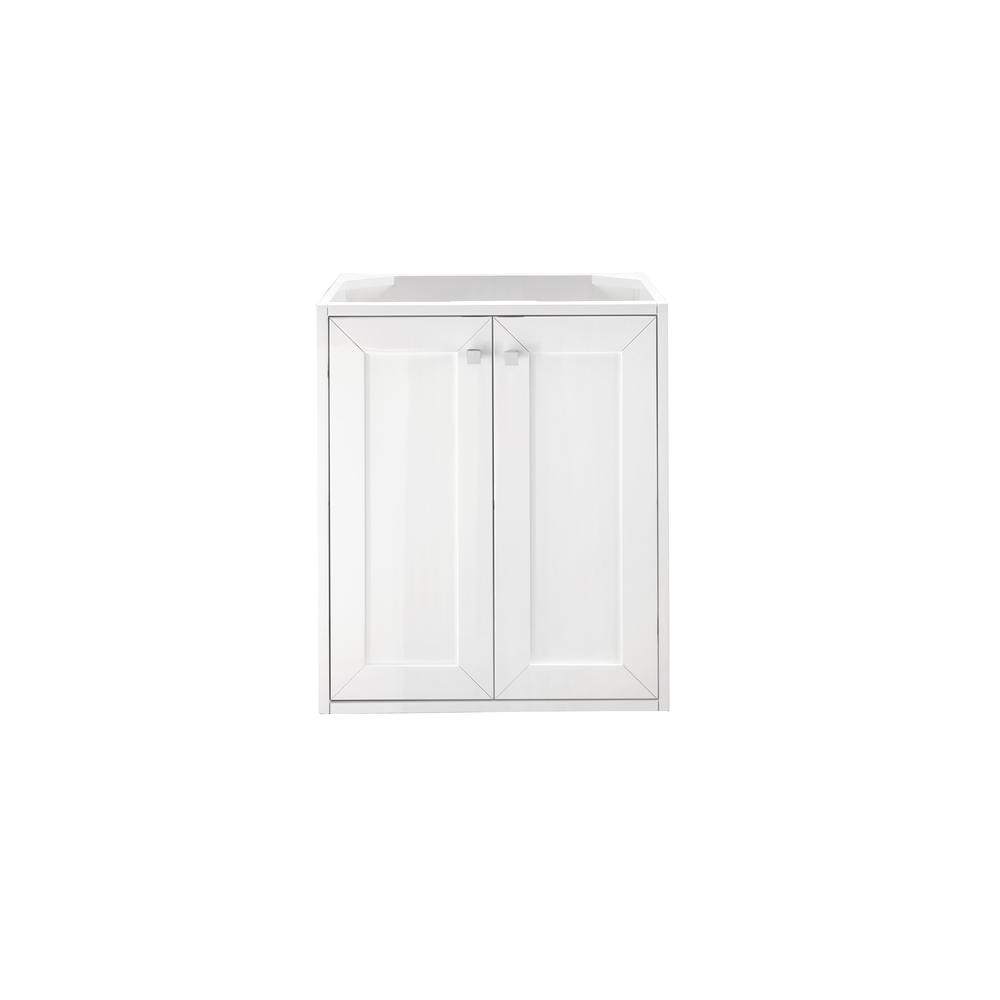 Chianti 24" Single Vanity Cabinet, Glossy White. Picture 1