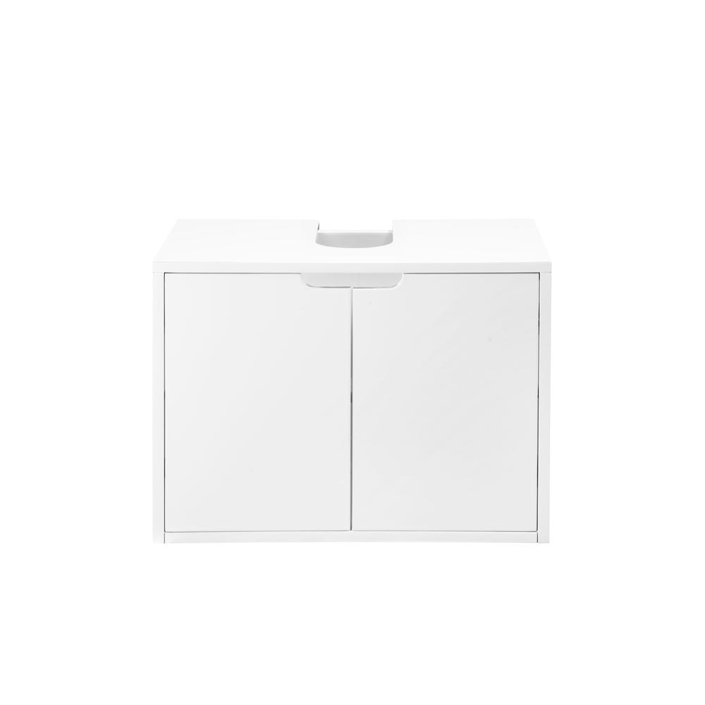Boston 25" Storage Cabinet, Glossy White. Picture 1
