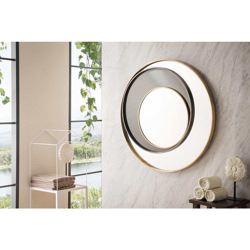Cosmos 35.4" Mirror, Radiant Gold and Onyx. Picture 3