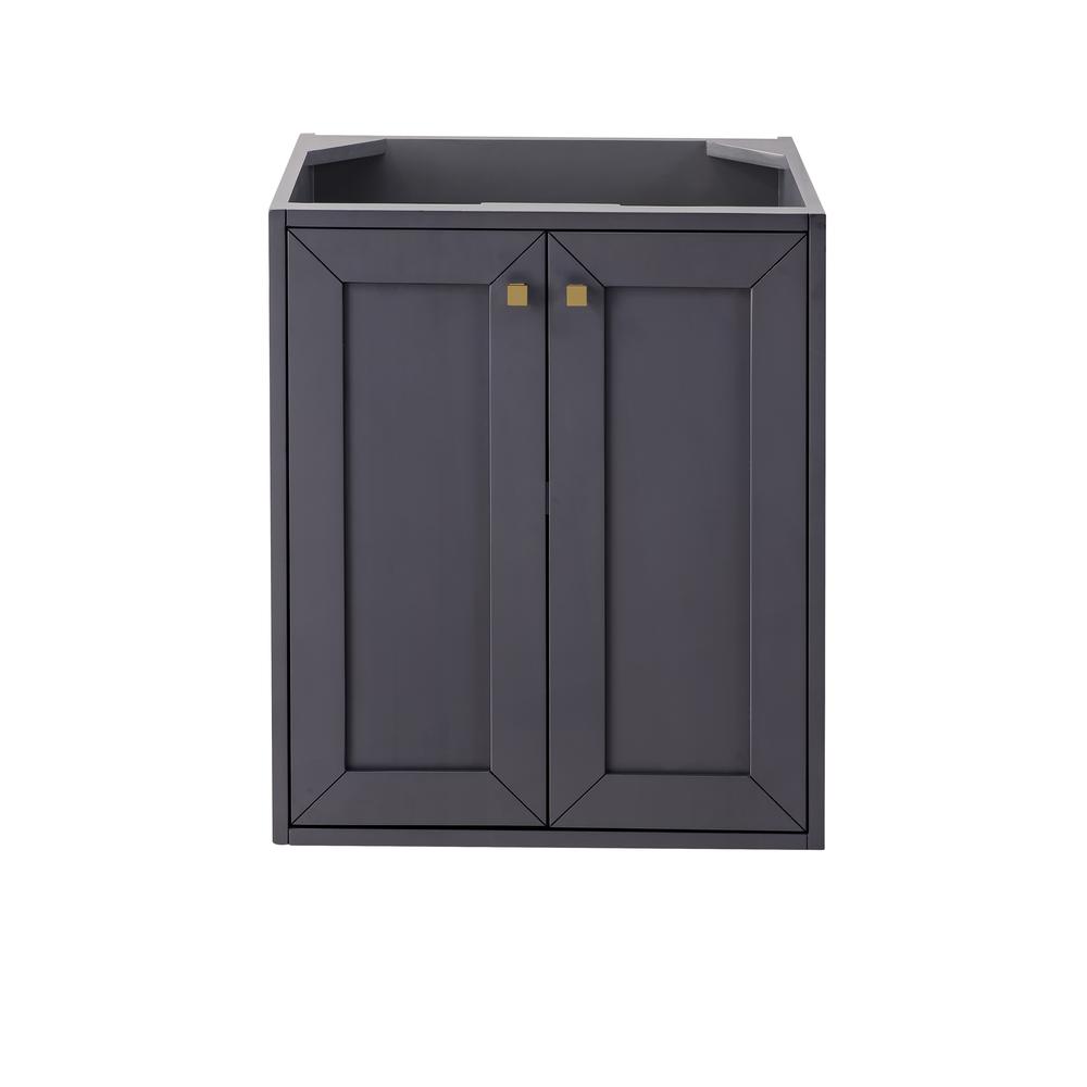 Chianti 24" Single Vanity Cabinet, Mineral Grey. Picture 1