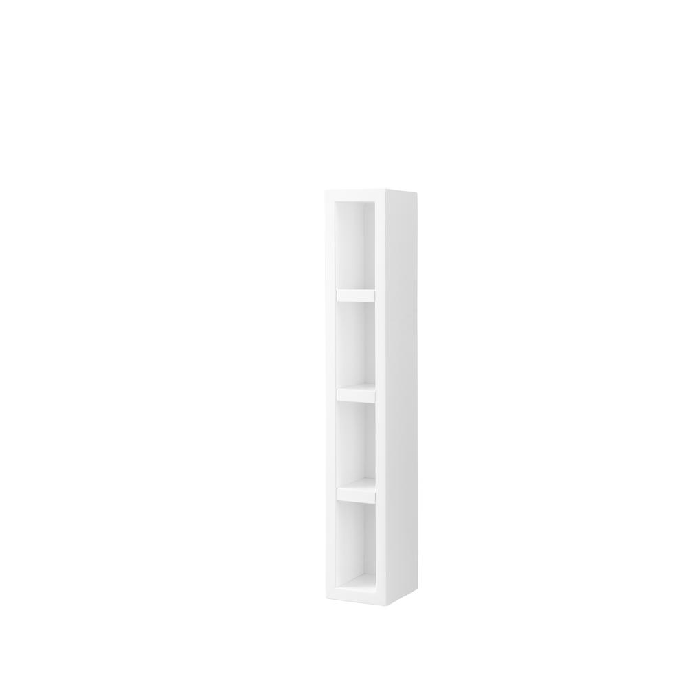 Milan 12" Storage Cabinet (Small), Glossy White. Picture 3