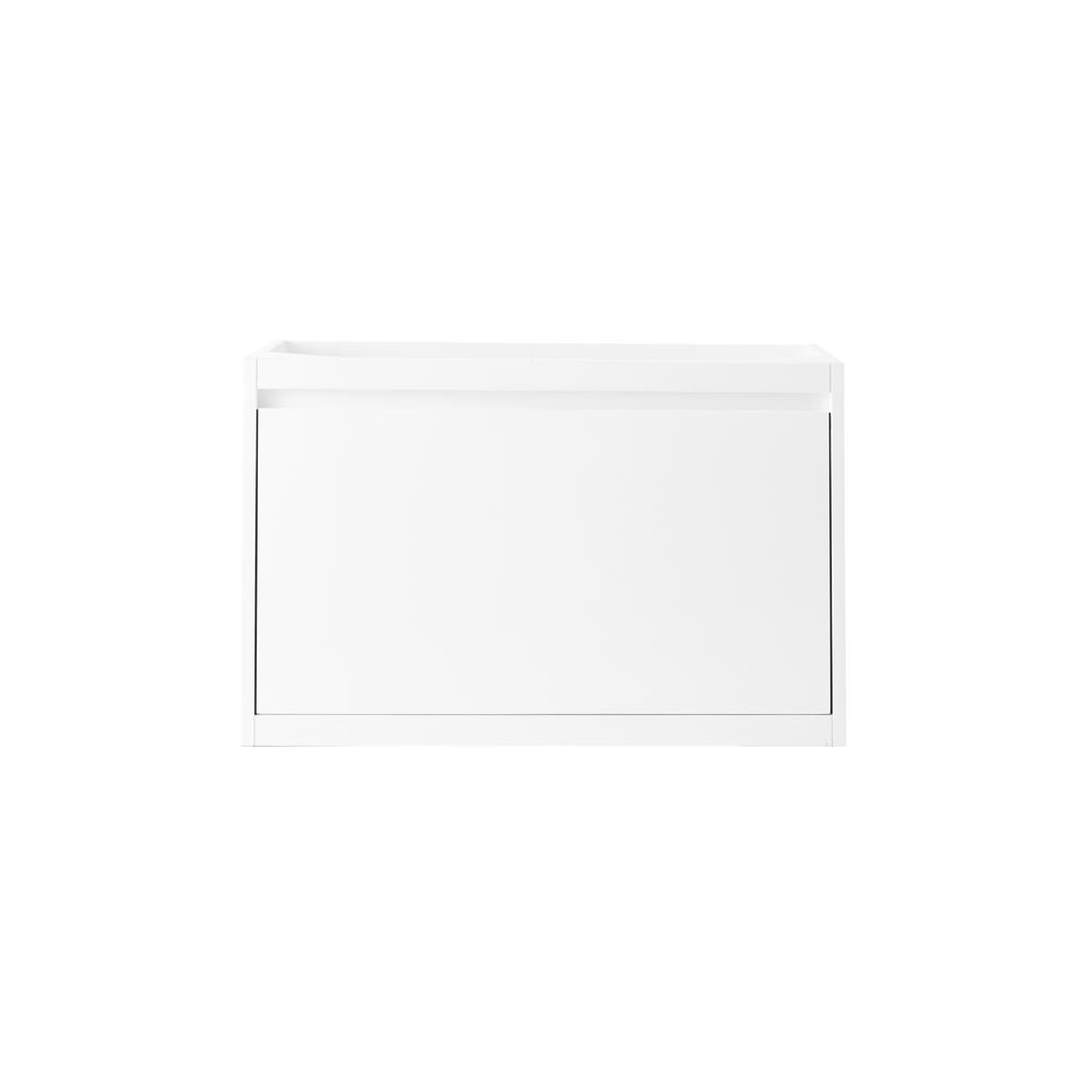Milan 31.5" Single Vanity Cabinet, Glossy White. Picture 1
