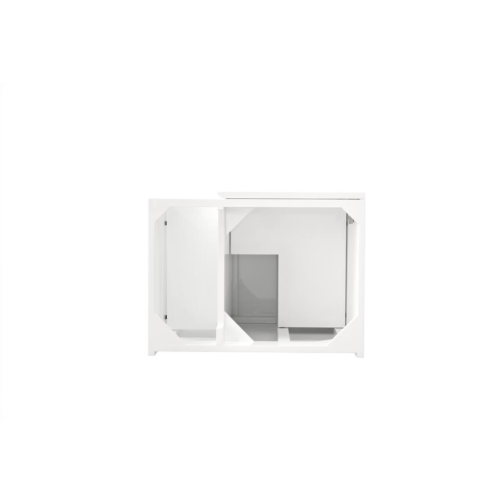 Alicante' 24" Single Vanity Cabinet, Glossy White. Picture 2