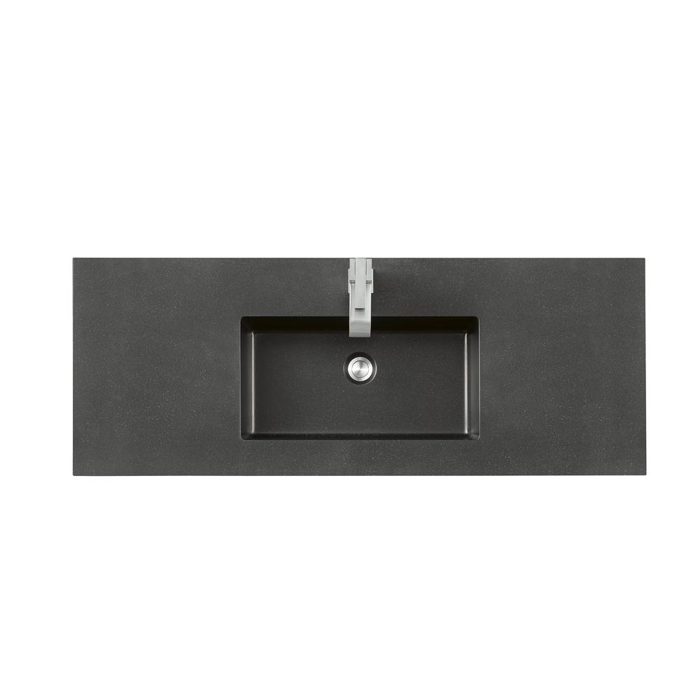 47.3" Single Sink Top, Charcoal Black. Picture 1