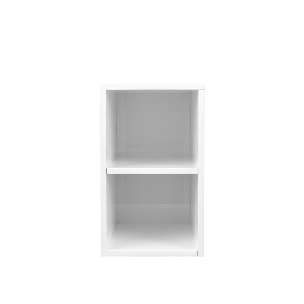 Milan 12" Storage Cabinet (Short), Glossy White. Picture 1