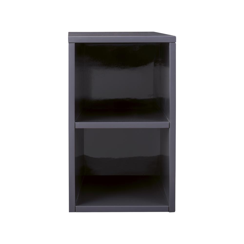 Milan 12" Storage Cabinet (Short), Modern Grey Glossy. Picture 1