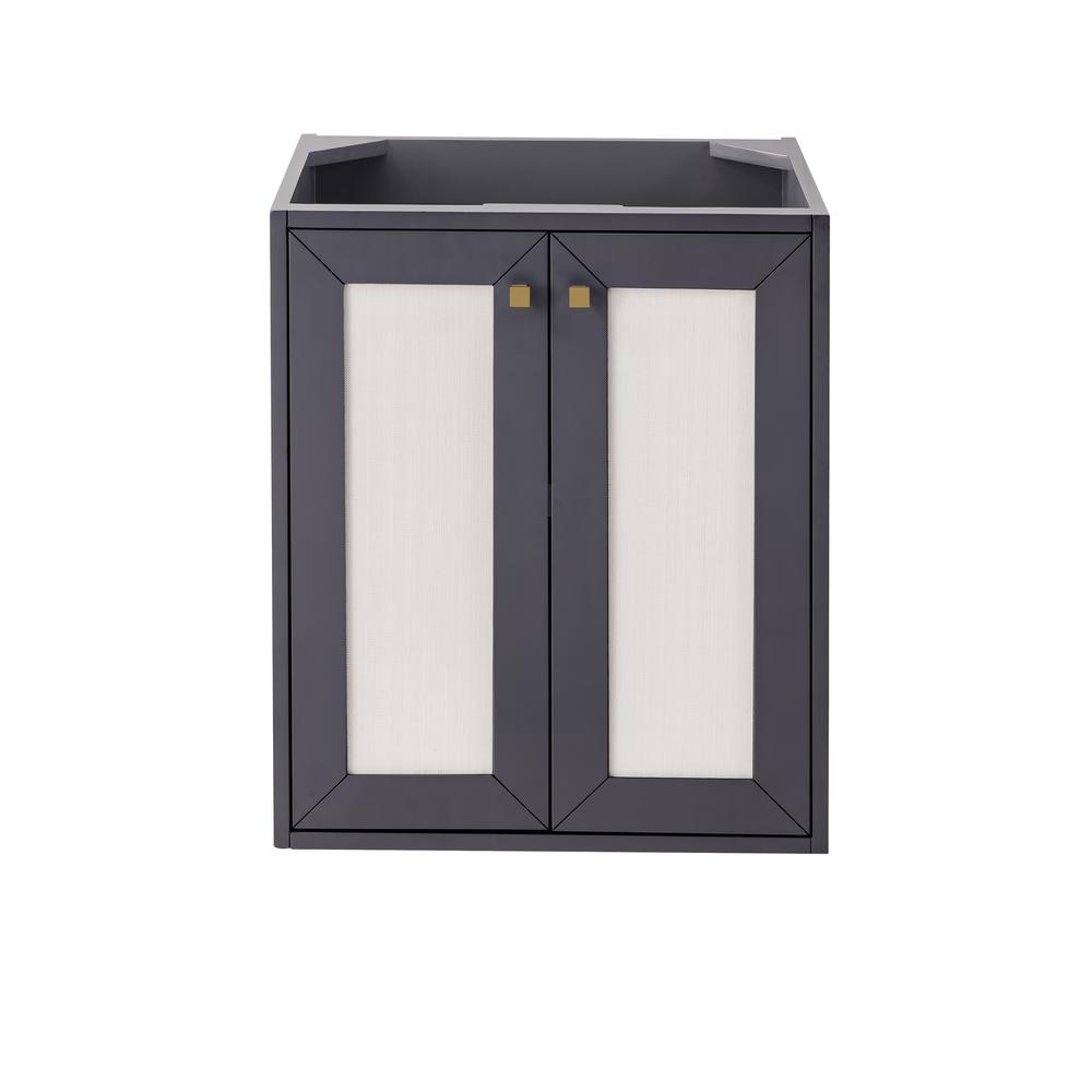 Chianti 24" Single Vanity Cabinet, Mineral Grey. Picture 3