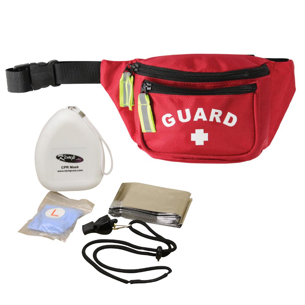 Hip Pack with GUARD Logo, Red. Picture 5