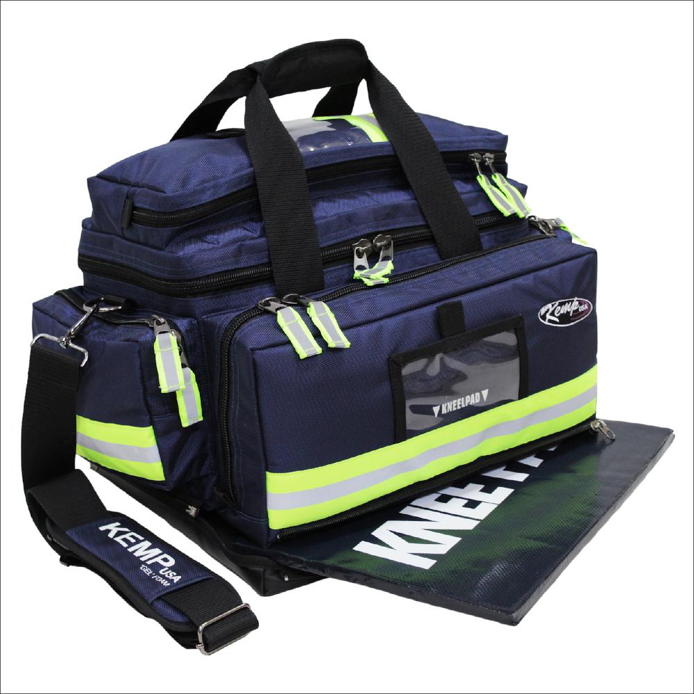 Premium Large Professional Trauma Bag, Navy Blue. Picture 1