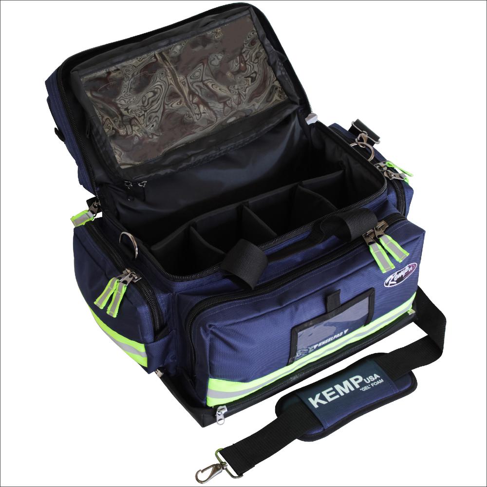 Premium Large Professional Trauma Bag, Navy Blue. Picture 8