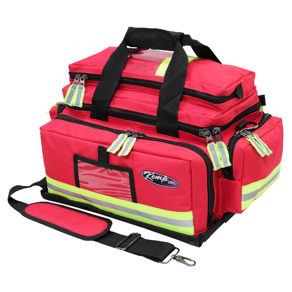 Large Professional Trauma Bag, Red. Picture 1