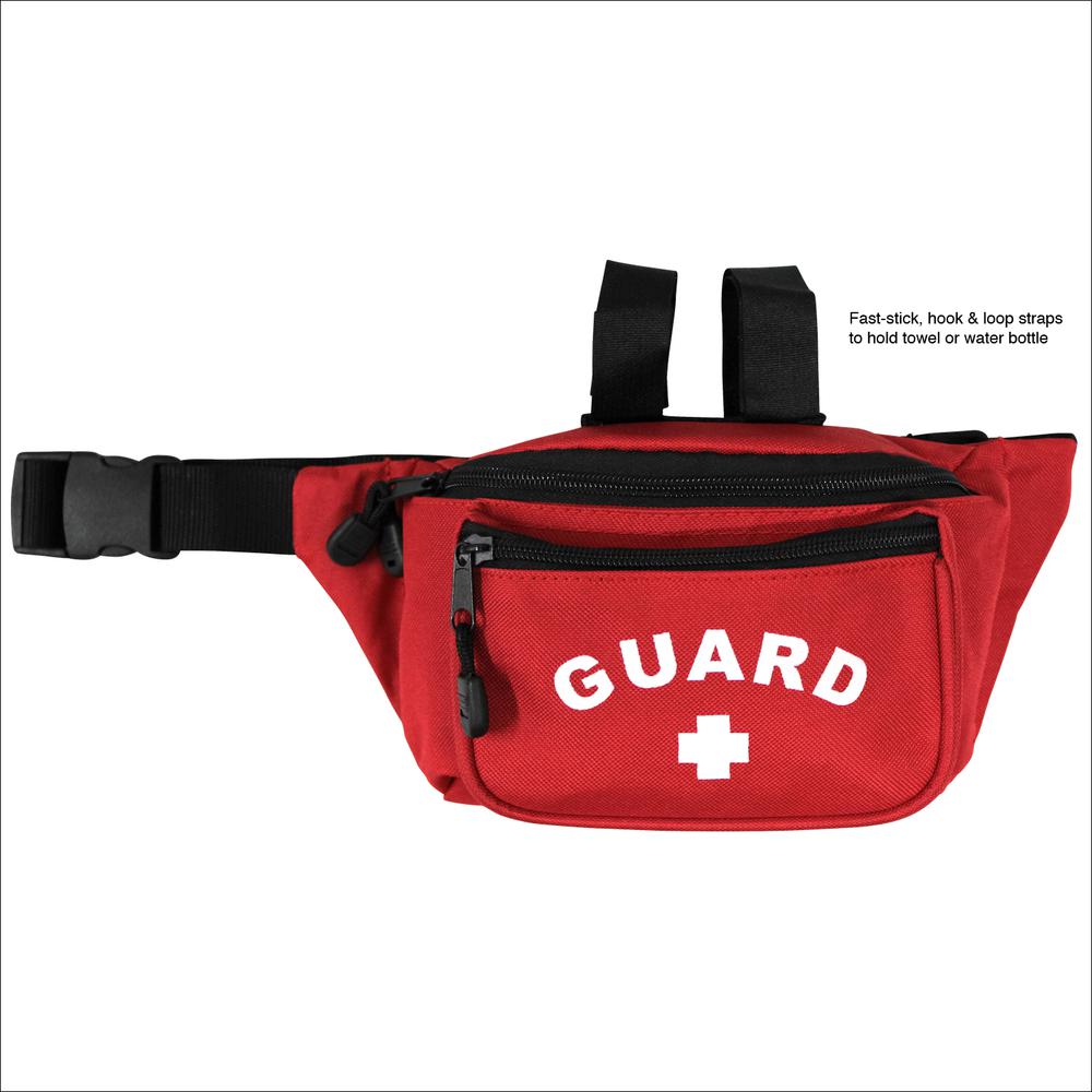Hip Pack with GUARD and Fast Stick Straps, Red. Picture 1