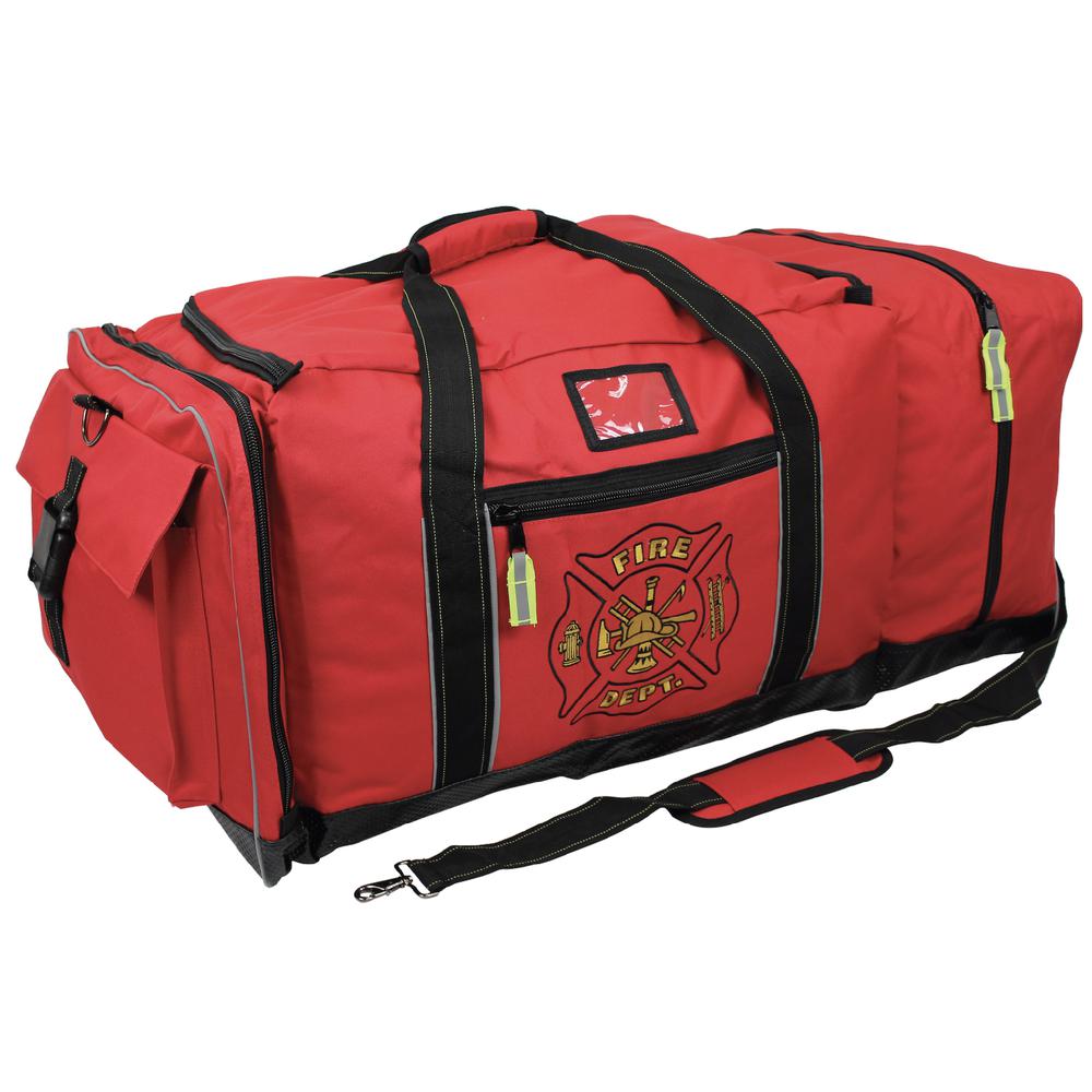 Firefighter Gear Bag, Red. Picture 2